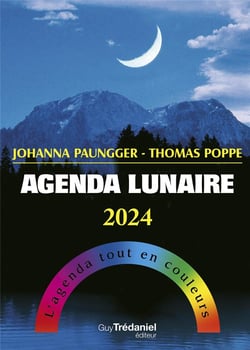 Agenda lunaire 2024 Guy Tredaniel – 10.2 X 14 X 1.7 cm - L'agenda tout en couleurs