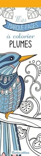 Mes marque-pages à colorier : Plumes