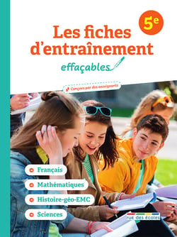 Les fiches d'entraînement effaçables 5e