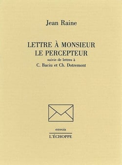 Lettre a Monsieur le Percepteur