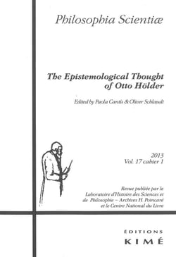 Philosophia Scientiae T. 17 / 1 2013 : Epistemological Thought Of Otto Holder