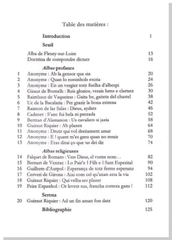 Et ades sera l'alba  - angoisse de l'aube - recueil des chansons de l'aube des troubadours