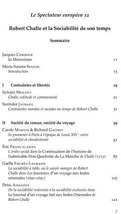 Robert challe et la sociabilite de son temps