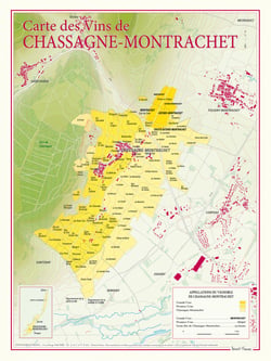 Carte des vins de Chassagne-Montrachet