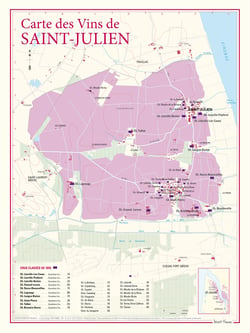 Carte des vins de Saint-Julien