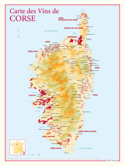 Carte des vins de Corse