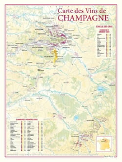 Carte des vins de Champagne