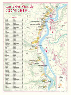 Carte des vins de Condrieu