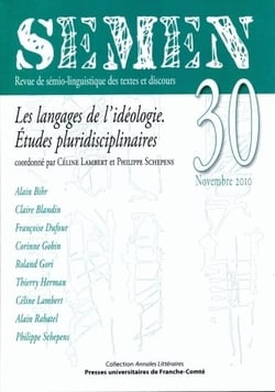 Semen, n° 30/novembre 2010 : Les langages de l'idéologie. Etudes pluridisciplinaires