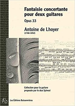Fantaisie concertantes pour 2 guitares opus 33 - partitions