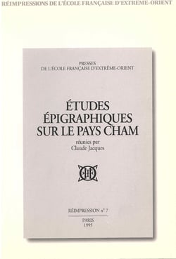 Études épigraphiques sur le pays cham