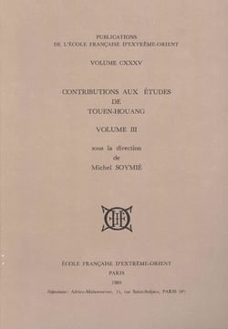 Contributions aux eétudes de touen-houang t.3