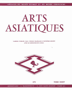 Arts asiatiques t.34 (1978)