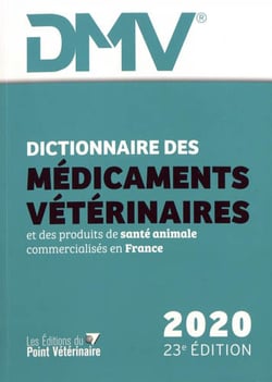 Dictionnaire des medicaments veterinaires et des produits de sante animale (dmv) - 23e edition, four
