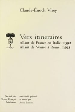 Vers itineraires, allant de france en italie (1592), allant de venise a rome (1593)