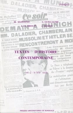 Textes d'histoire contemporaine : Tome II : le 20e siècle