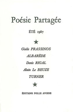 Poésie partagée / Été 1987