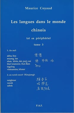 Les langues dans le monde chinois. - les langues dans le monde chinois, tome 3  (et sa peripherie) -