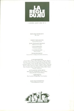 La règle du jeu n.6