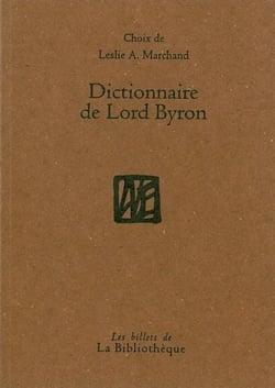Dictionnaire de Lord Byron
