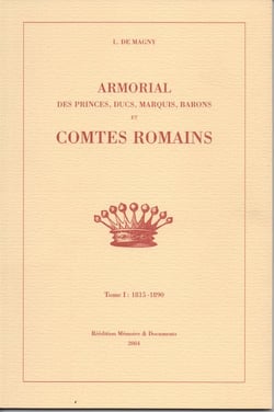 Armorial princes ducs marqui barons et comtes romains