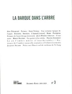 REVUE LA BARQUE n.3