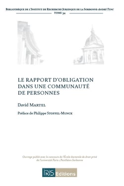 Le rapport d'obligation dans une communaute de personnes