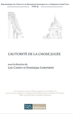 L'autorite de la chose jugee