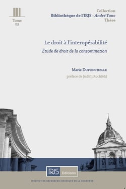 Le droit a l'interoperabilite - etude de droit de la consommation