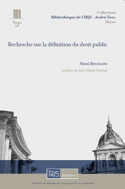 Recherche sur la definition du droit public
