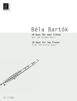 Bela bartok : 18 duos for 2 flutes d'apres '44 duos for two violins