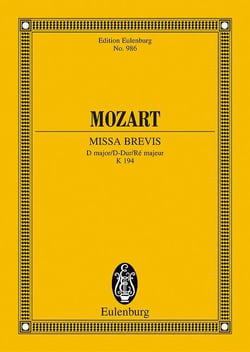 Missa brevis re k 194 (schroeder) poche