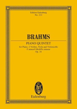 Piano quintet f minor op. 34 poche