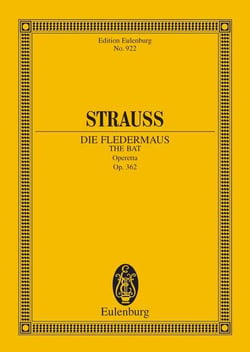 Eulenburg miniature scores - la chauvre-souris - operette en 3 actes. op. 362. soloists, choir and o