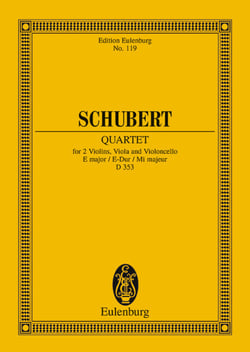 String quartet e major op. 125/2 d 353 poche