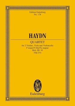 String quartet f major op. 2/4 hob. iii: 10 poche