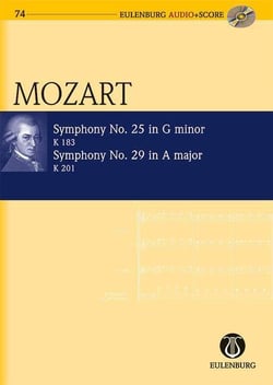 Symphony no. 25 g minor, symphony no. 29 a major poche+cd