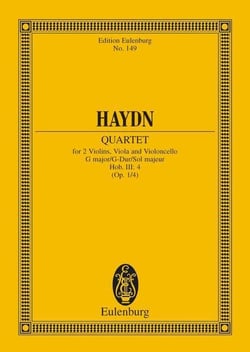String quartet g major op. 1/4 hob. iii:4 poche