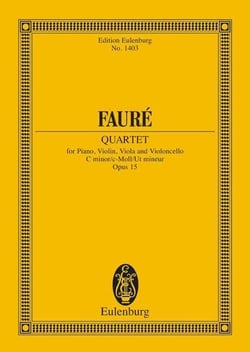 Piano quartet no. 1 op. 15 poche
