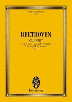 Eulenburg miniature scores - quatour a cordes la mineur - "dankgesang". op. 132. string quartet. par