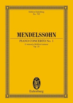 Concerto per pf n. 1 sol m. op. 25 poche