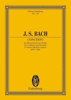 Concerto per cemb fa m. (bwv 1056) (schering) poche