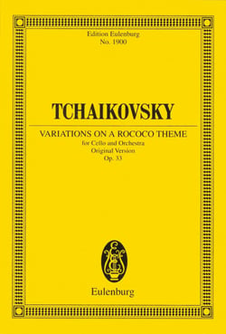 Variations on a rococo theme for cello &orch op 33 poche