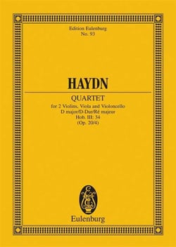 String quartet d major op. 20/4 hob. iii: 34 poche