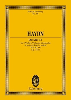 String quartet a major op. 55/1 hob. iii: 60 poche