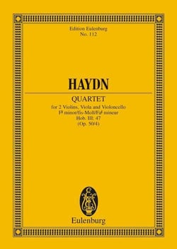 String quartet f# minor op. 50/4 hob. iii: 47 poche