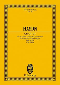 String quartet eb major op. 64/6 hob. iii:64 poche
