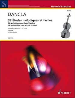 Dancla : 36 etudes melodiques et faciles  op.84 alto