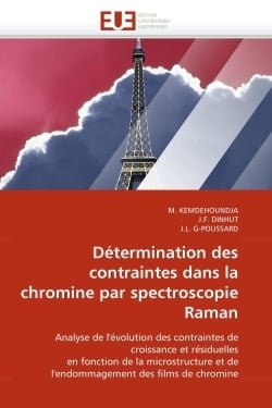 Determination des contraintes dans la chromine par spectroscopie raman