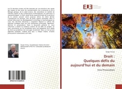 Droit : Quelques défis du aujourd'hui et du demain : (Une Provocation)